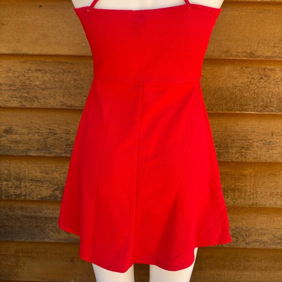 Wild Fable Apple Red Sleeveless Mini Dress With Crisscross Back Straps Size Smal - Picture 5 of 8
